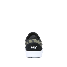 Supra Mens SAINT Skate Shoes Black/Camo/white | US-84142